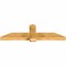 Ekena Millwork Eugene Rough Sawn Timber Gable Bracket, Western Red Cedar, 60"W x 17"H x 4"D x 6"F, 7/12 Pitch GBW060X17X0406EUG00RWR - alternate 5